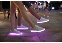 8 Colors LED Men and Women chargeable Light up shoes
